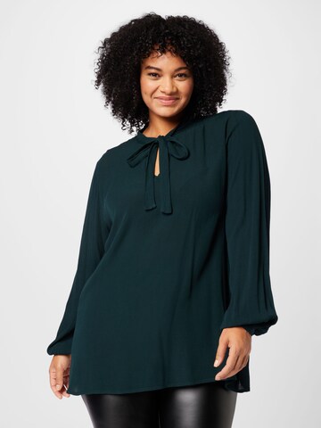 Camicia da donna 'Laura' di ABOUT YOU Curvy in verde: frontale