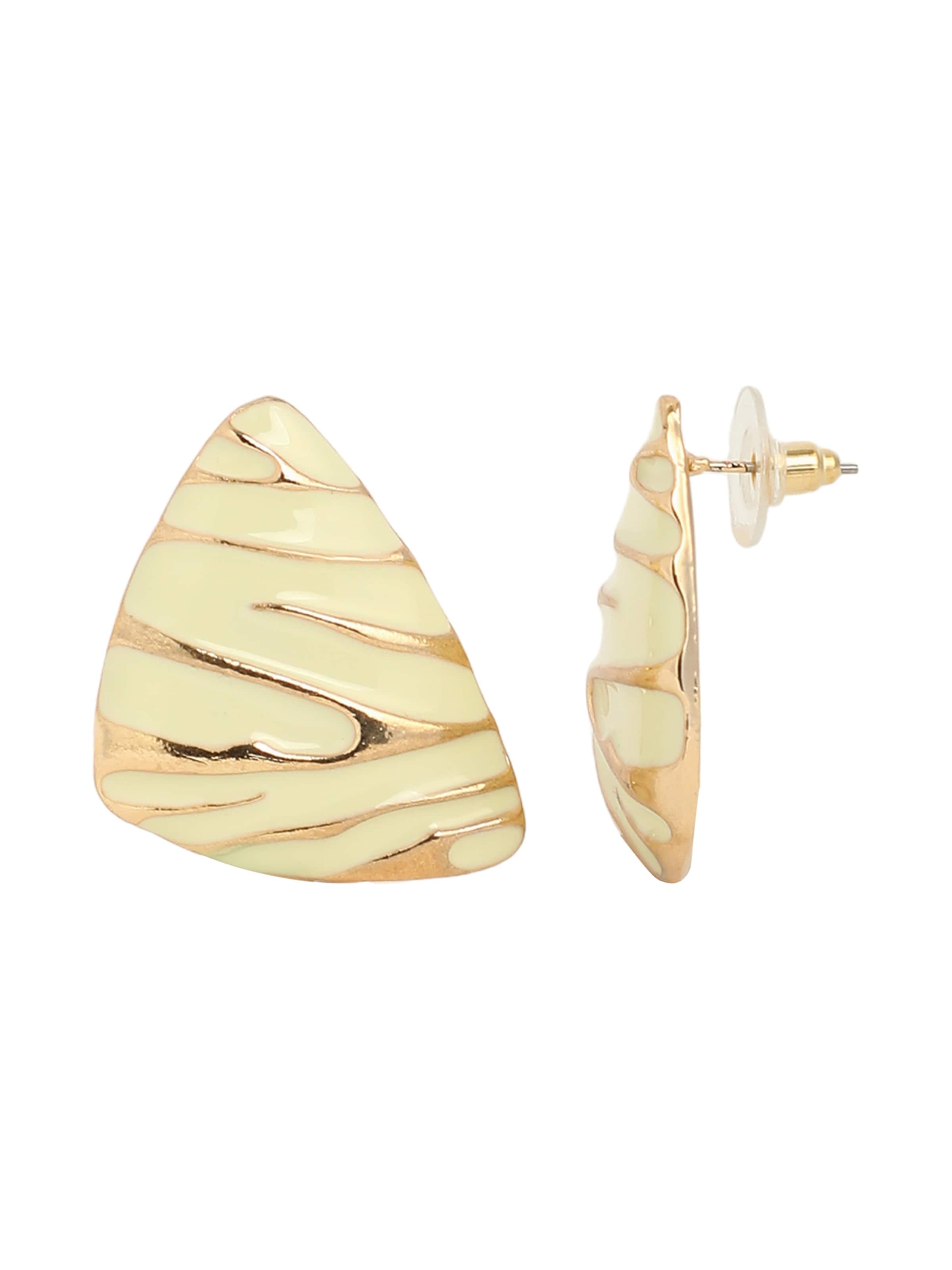 Boucles d'oreilles 'Ornat' SOHI en beige