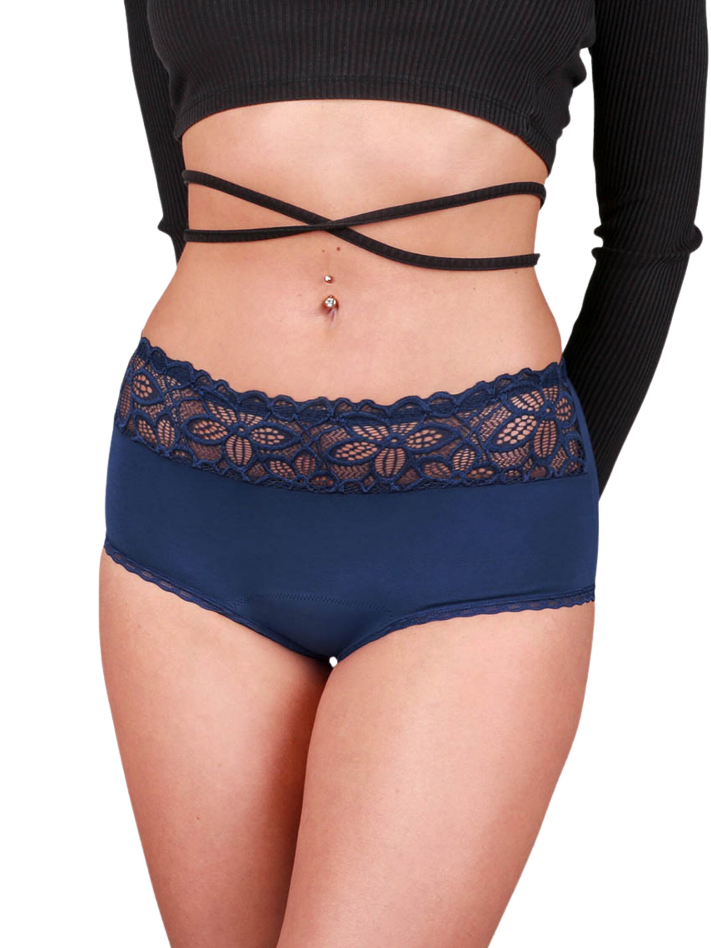 Taynie Panty 'Periodenunterwäsche Deluxe ultra' in Blue: front