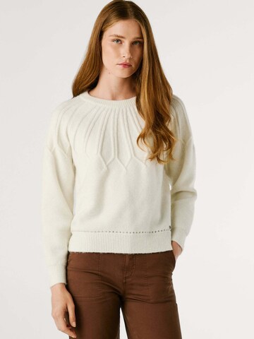 Pepe Jeans Sweater in White: front
