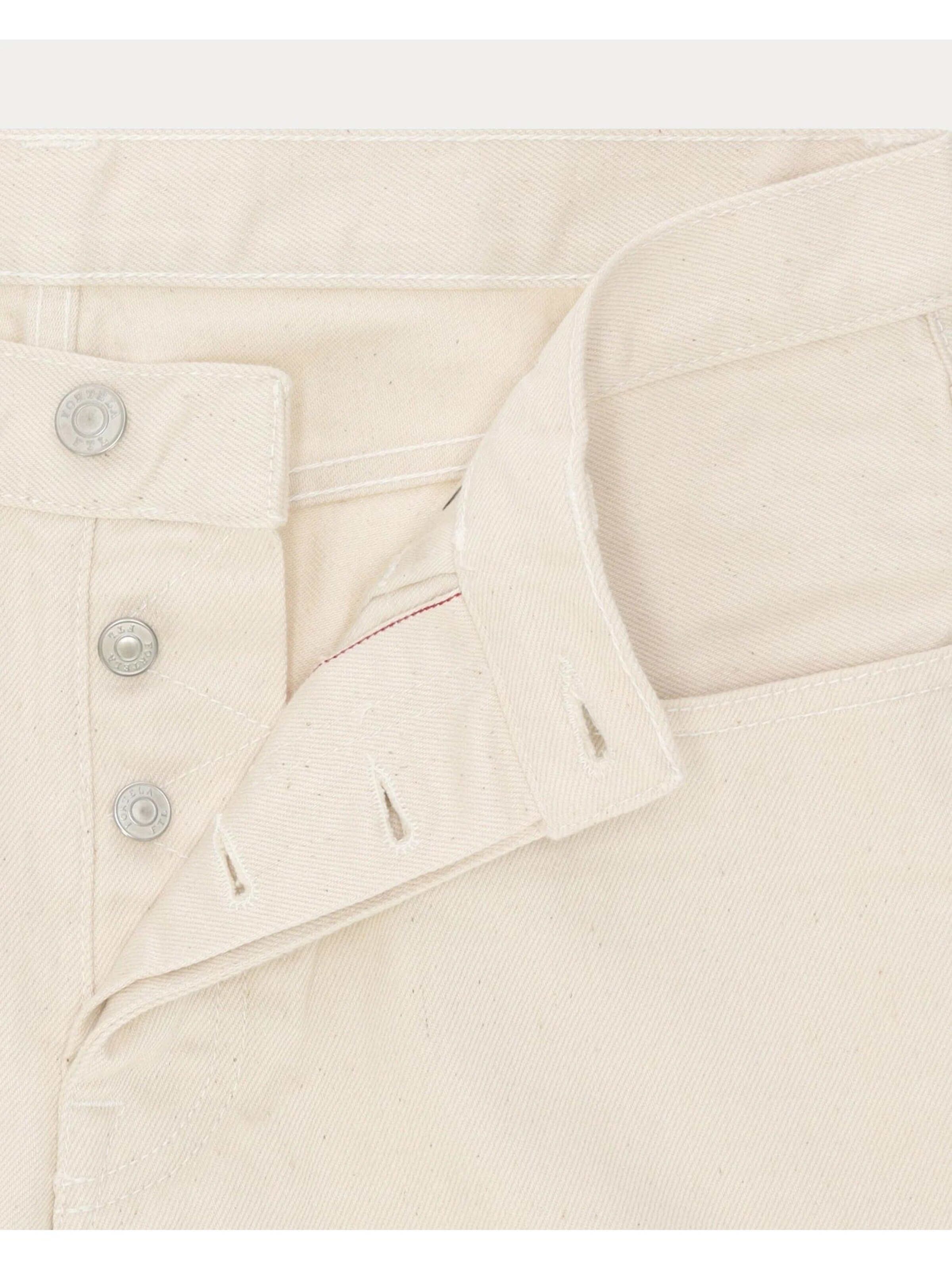 Fortela Regular Jeans '965 John Japan Selvedge Denim 5-Pocket Regular Fit Ecrù' in Beige