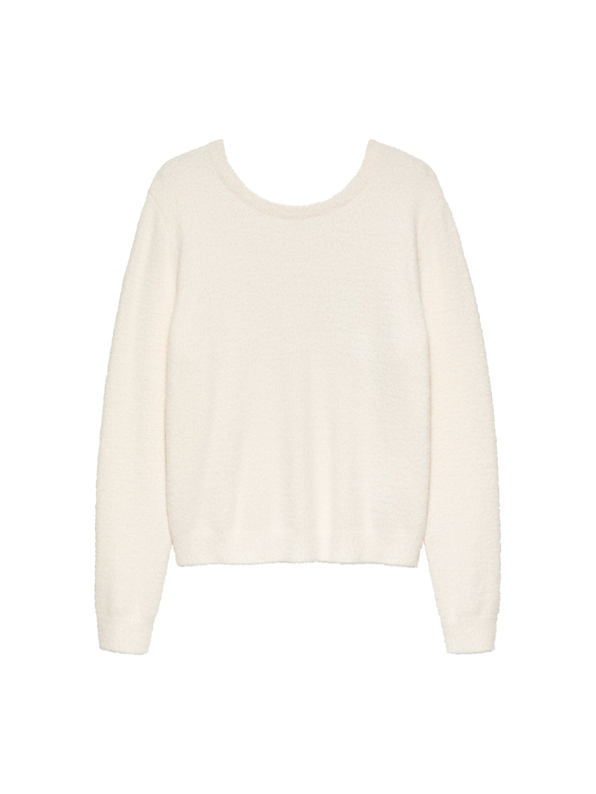 Marvé Amsterdam Gebreide top 'Sweater with Vneck' in Wit: voorkant