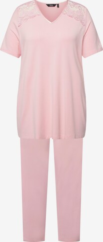 Ulla Popken Pajama in Pink: front