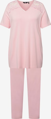 Pyjama Ulla Popken en rose : devant