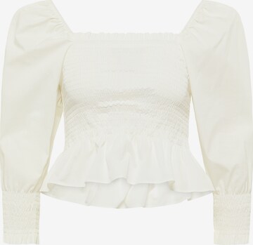 faina Blouse in Wit: voorkant