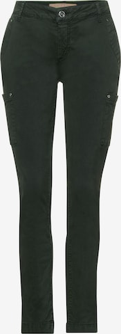 STREET ONE Slim fit Cargo Pants in Green: front