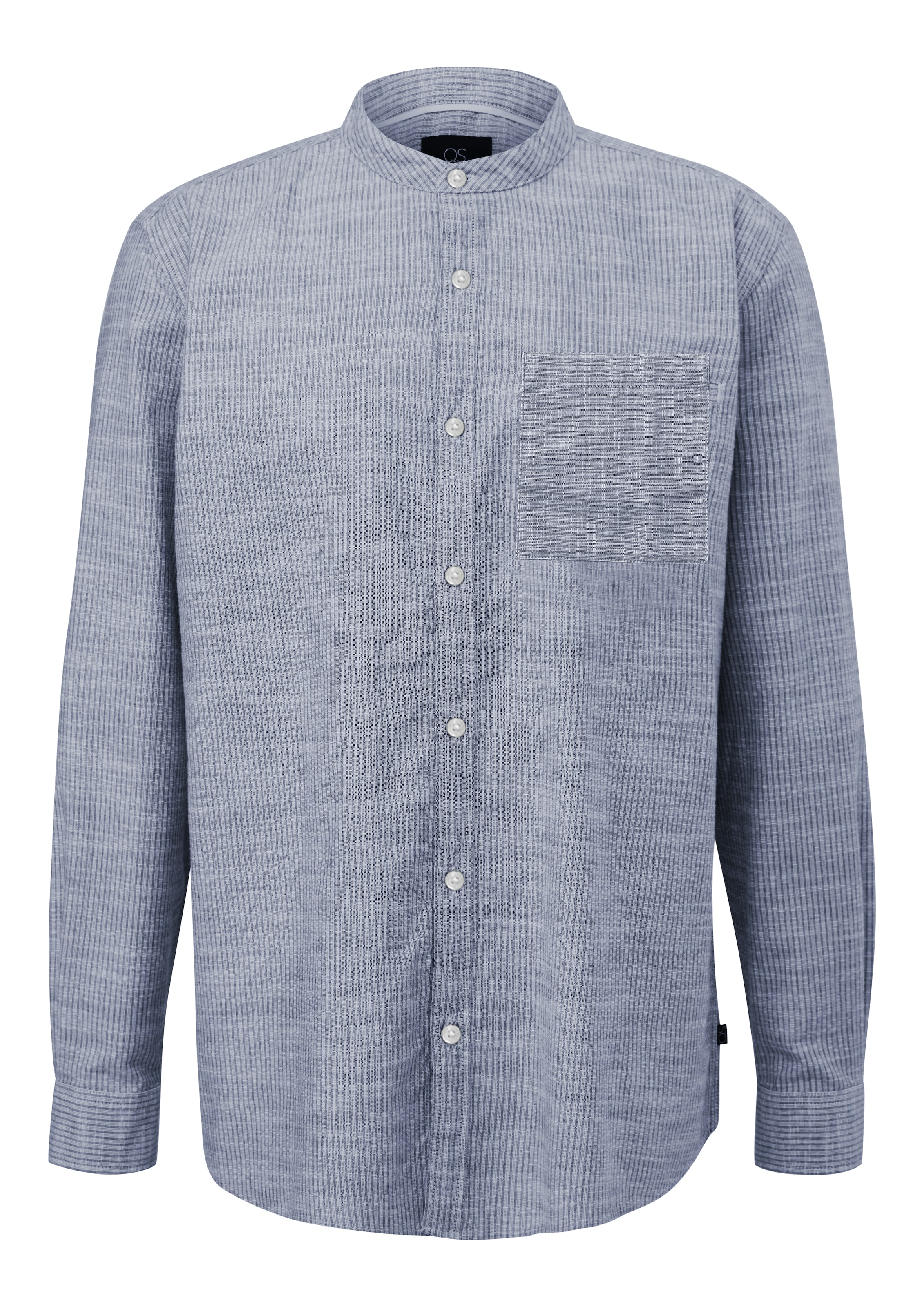 QS Regular Fit Hemd in Blau: Vorderseite