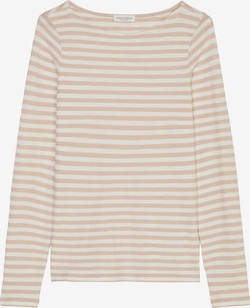 T-shirt Marc O'Polo en beige : devant