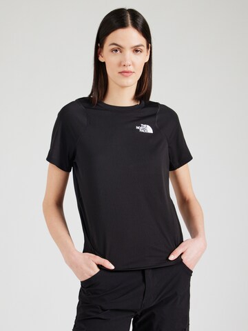 THE NORTH FACE Λειτουργικό μπλουζάκι 'LIGHTBRIGHT' σε μαύρο: μπροστά