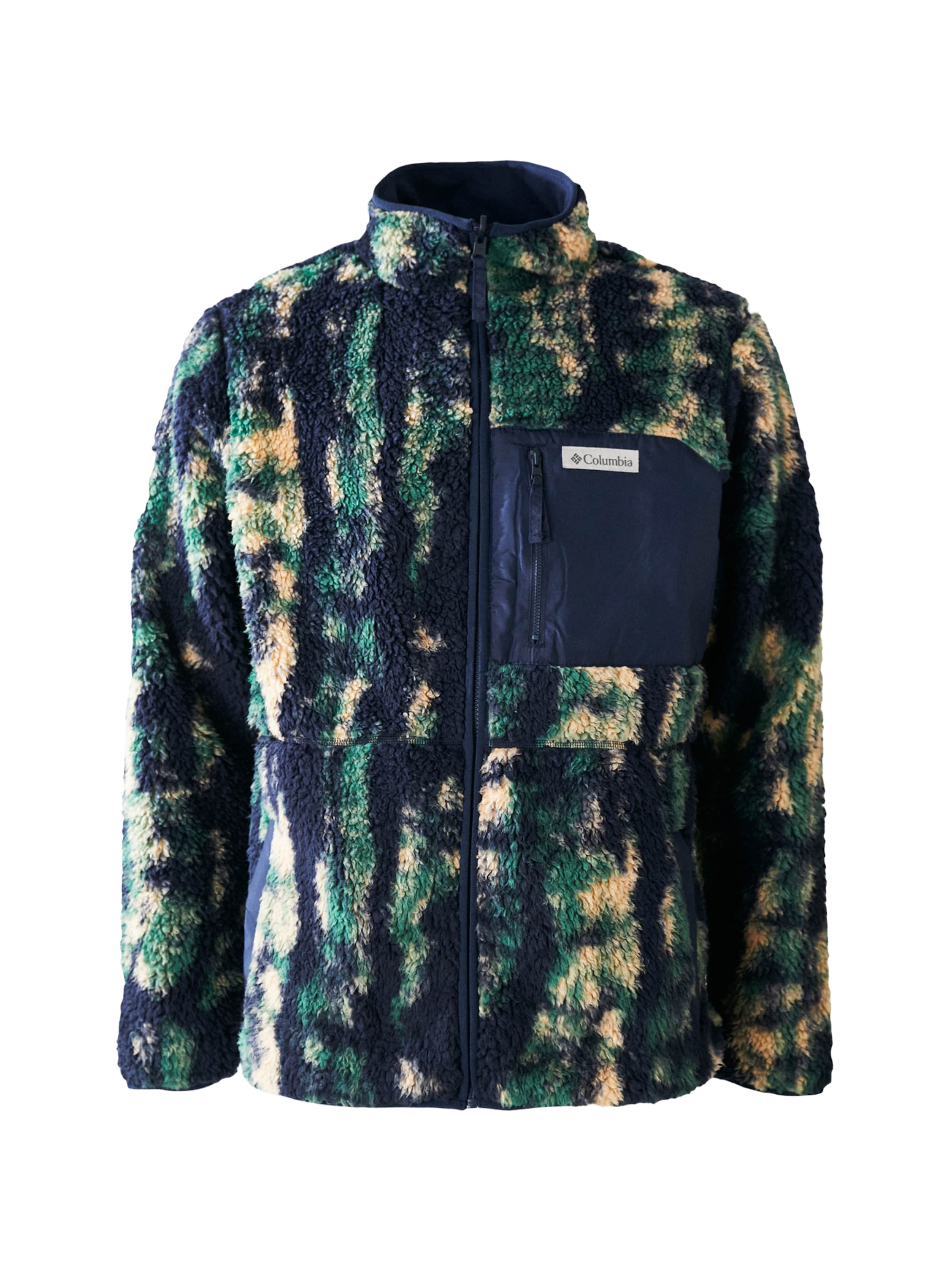 COLUMBIA Funkcionalna jopa iz flisa 'Winter Pass' | modra barva: sprednja stran