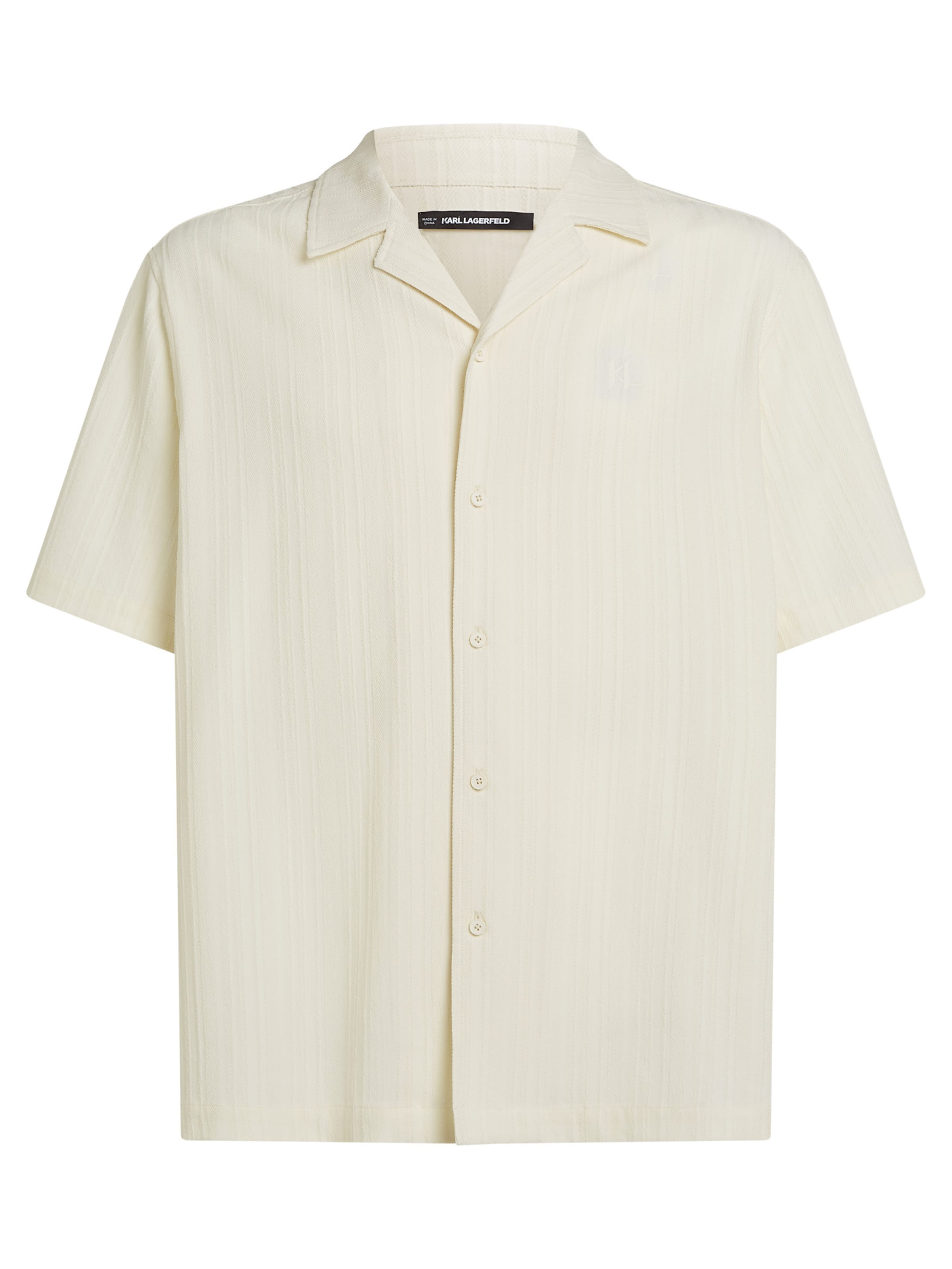 Karl Lagerfeld Классический крой Рубашка в Бежевый: спереди