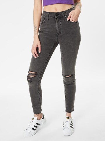 Madewell - Skinny Vaquero en negro: frente