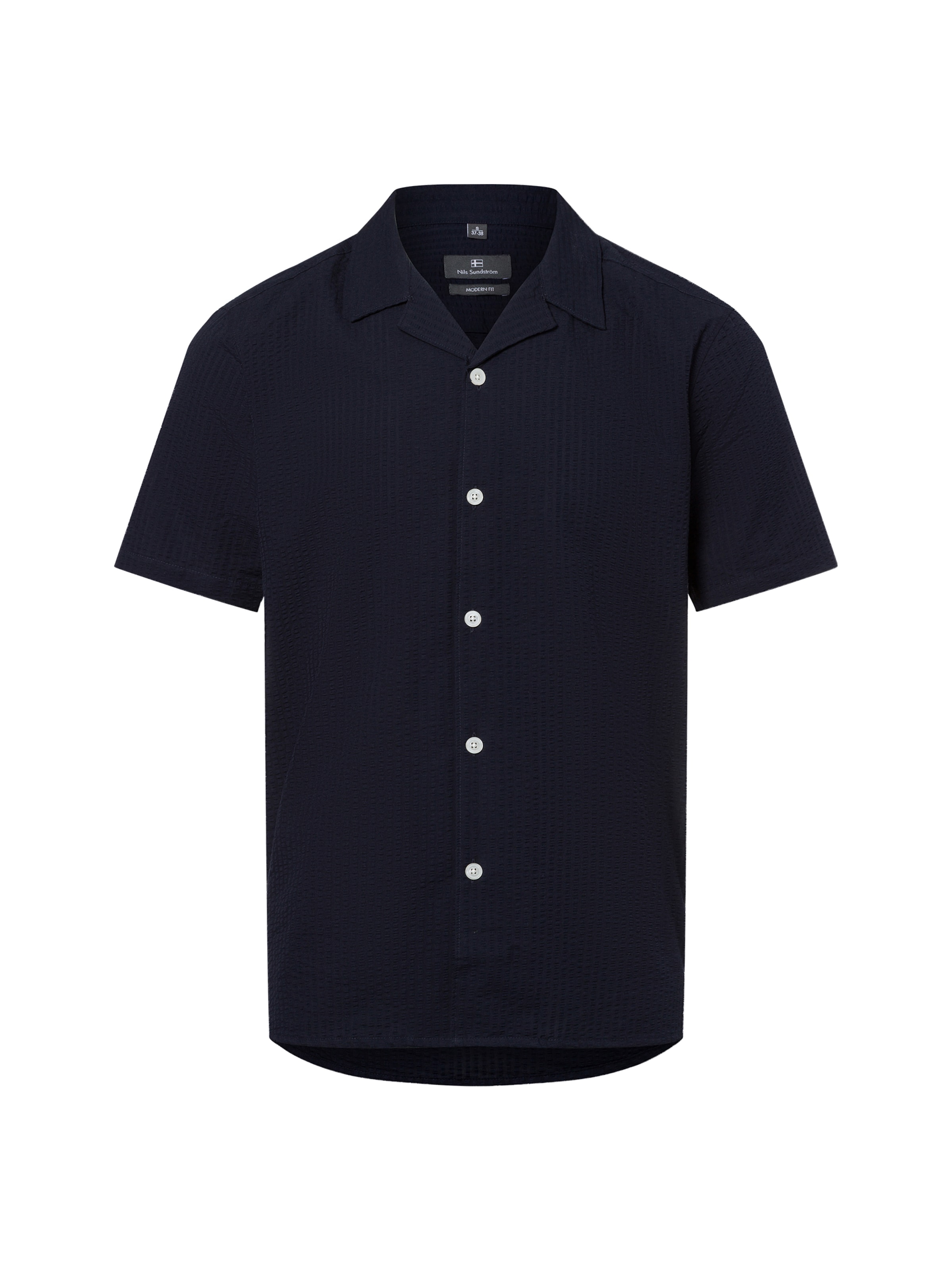 Nils Sundström Hemd in Blau: Vorderseite