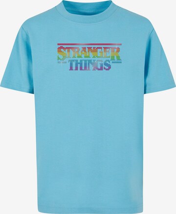 ABSOLUTE CULT T-Shirt 'Stranger Things' in Blau: predná strana