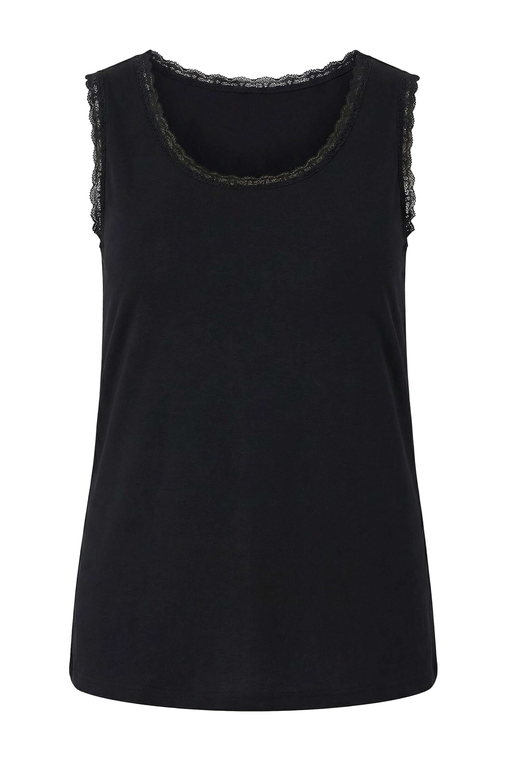 Ulla Popken Top in Schwarz: Vorderseite