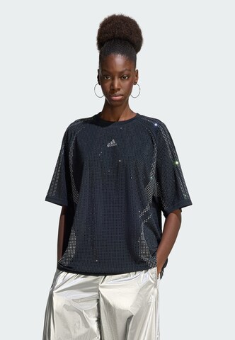 ADIDAS ORIGINALS Oversized shirt 'Teamgeist' in Black: front