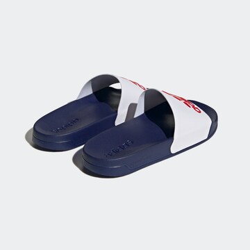 balta ADIDAS SPORTSWEAR Sandalai / maudymosi batai 'Adilette'