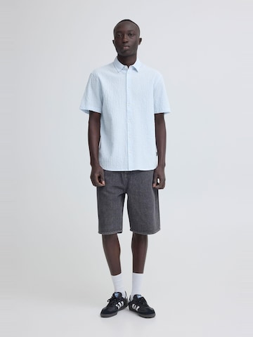 BLEND Regular Fit Kurzarmhemd ' BHBarny ' in Blau