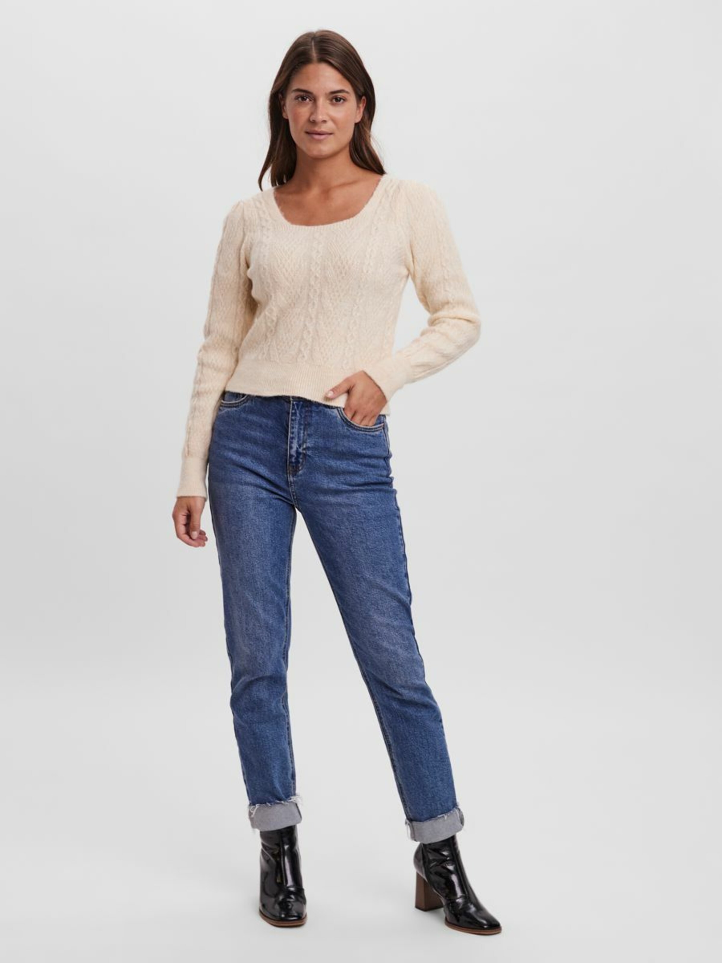Frauen Pullover & Strick VERO MODA Pullover in Champagner - OG03068 Frauen Pullover & Strick VERO MODA Pullover in Champagner - OG03068