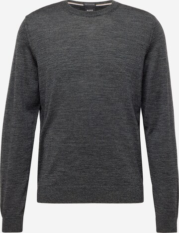 BOSS Sweater 'Leno-P' in Black: front