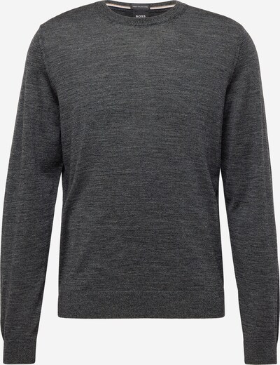 BOSS Sweater 'Leno-P' in mottled black, Item view