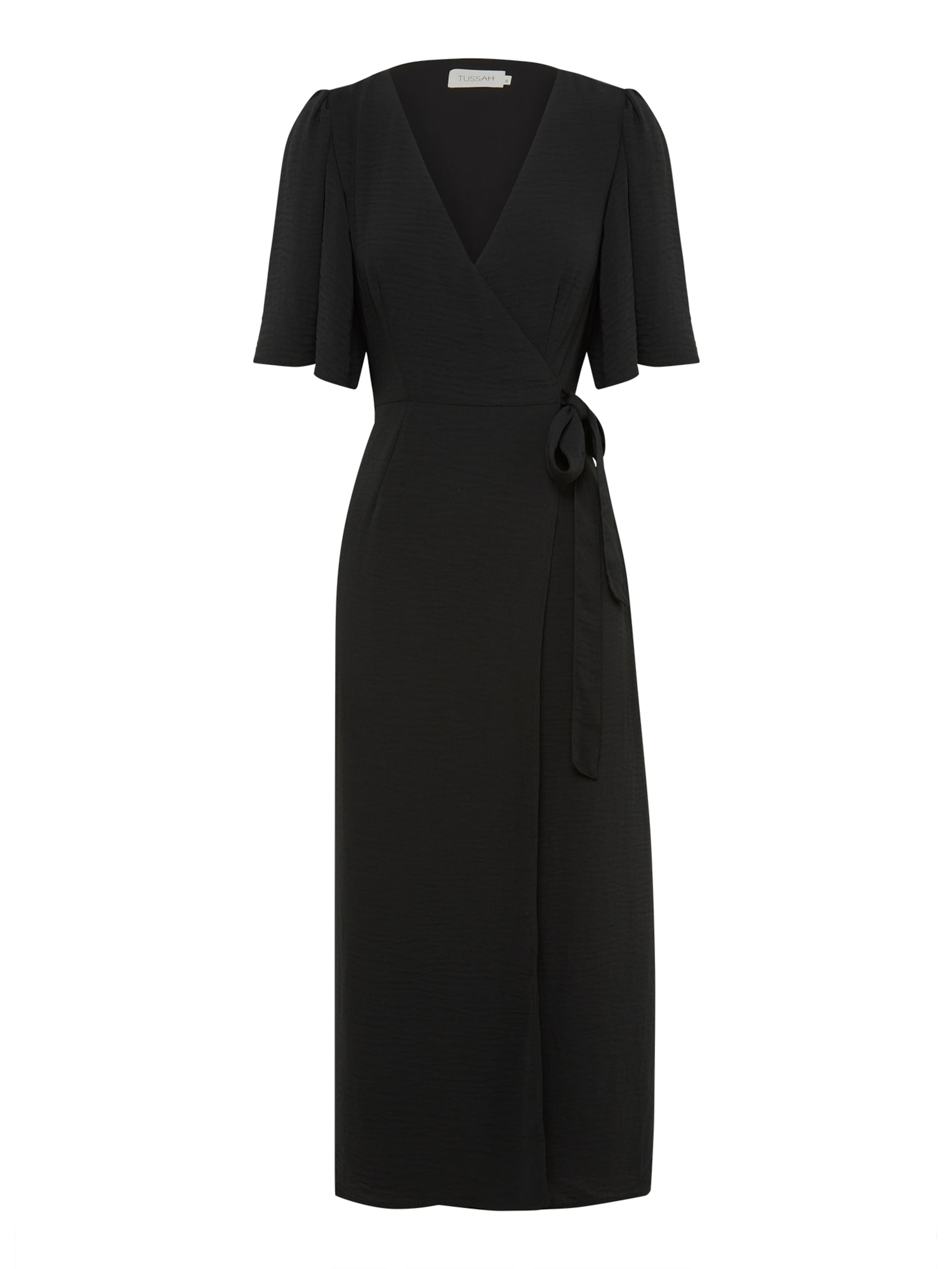 Tussah Šaty 'PENN' - Čierna: predná strana