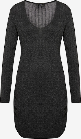 faina Knit dress in Black: front