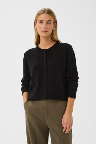 Part Two Gebreid vest 'Linika' in Zwart: voorkant