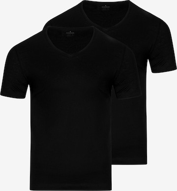 Ragman Unterhemd 'Basic' in Schwarz: Vorderseite