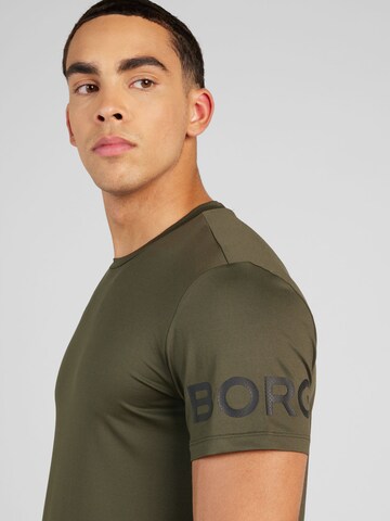 BJÖRN BORG Performance shirt in Green