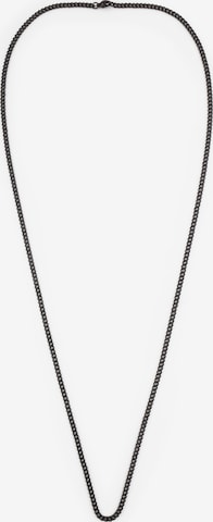 Akitsune Necklace 'Fibra' in Black: front