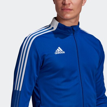 ADIDAS SPORTSWEAR Skinny Sportjas 'Tiro 21' in Blauw