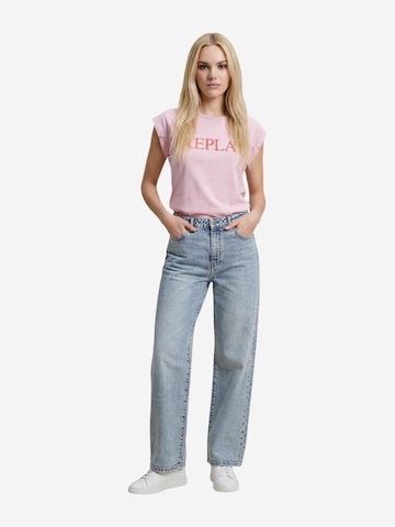 Maglietta 'REGULAR W3473B.000.2660' di REPLAY in rosa