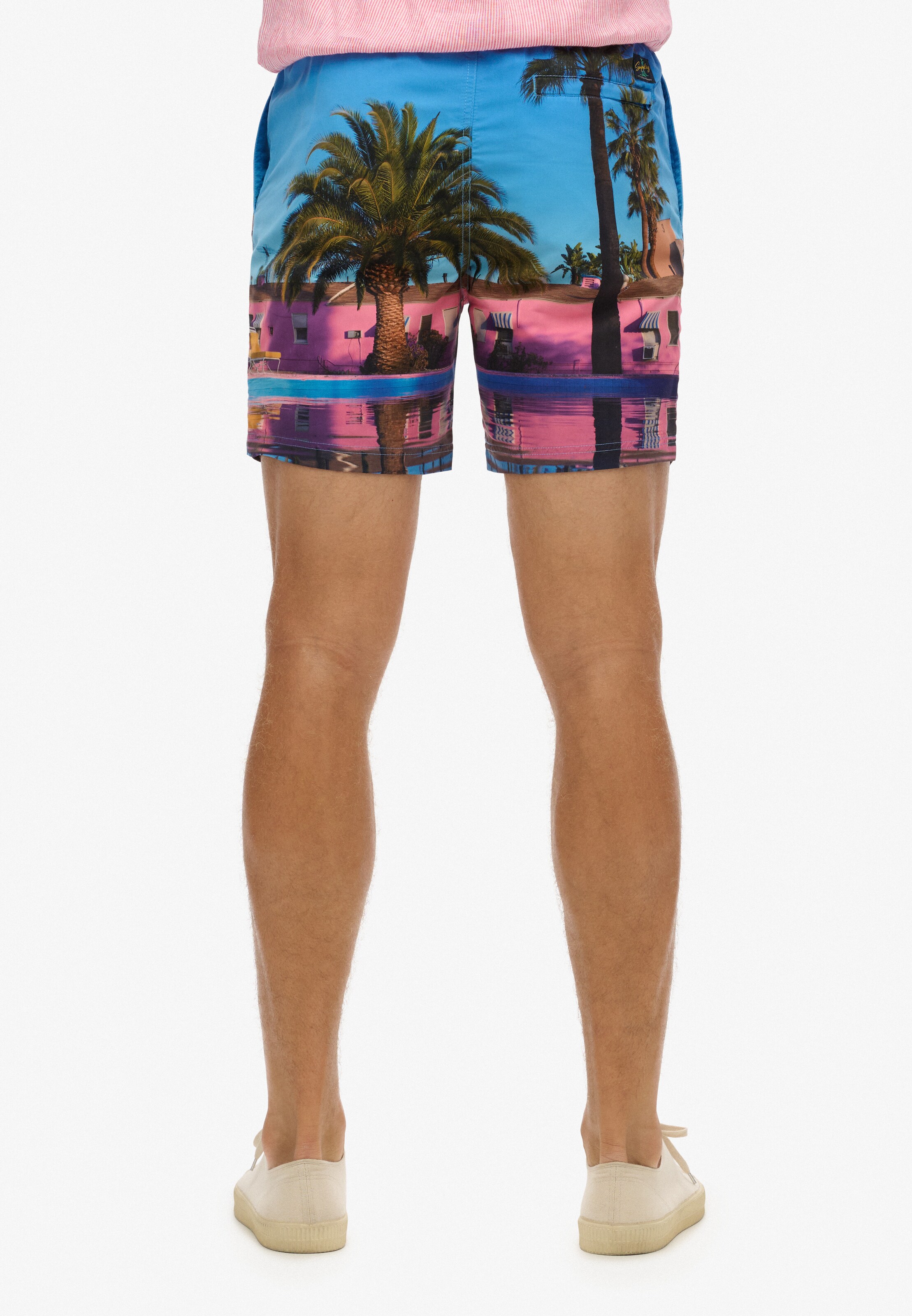 Superdry Zwemshorts in Blauw