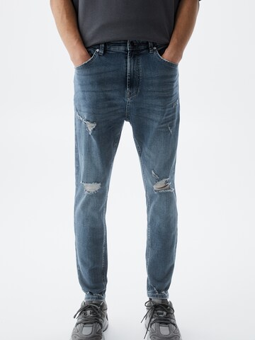 Pull&Bear Regular Jeans i blå: framsida
