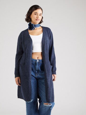 Vero Moda Curve Gebreid vest 'VMDOFFY' in Blauw: voorkant