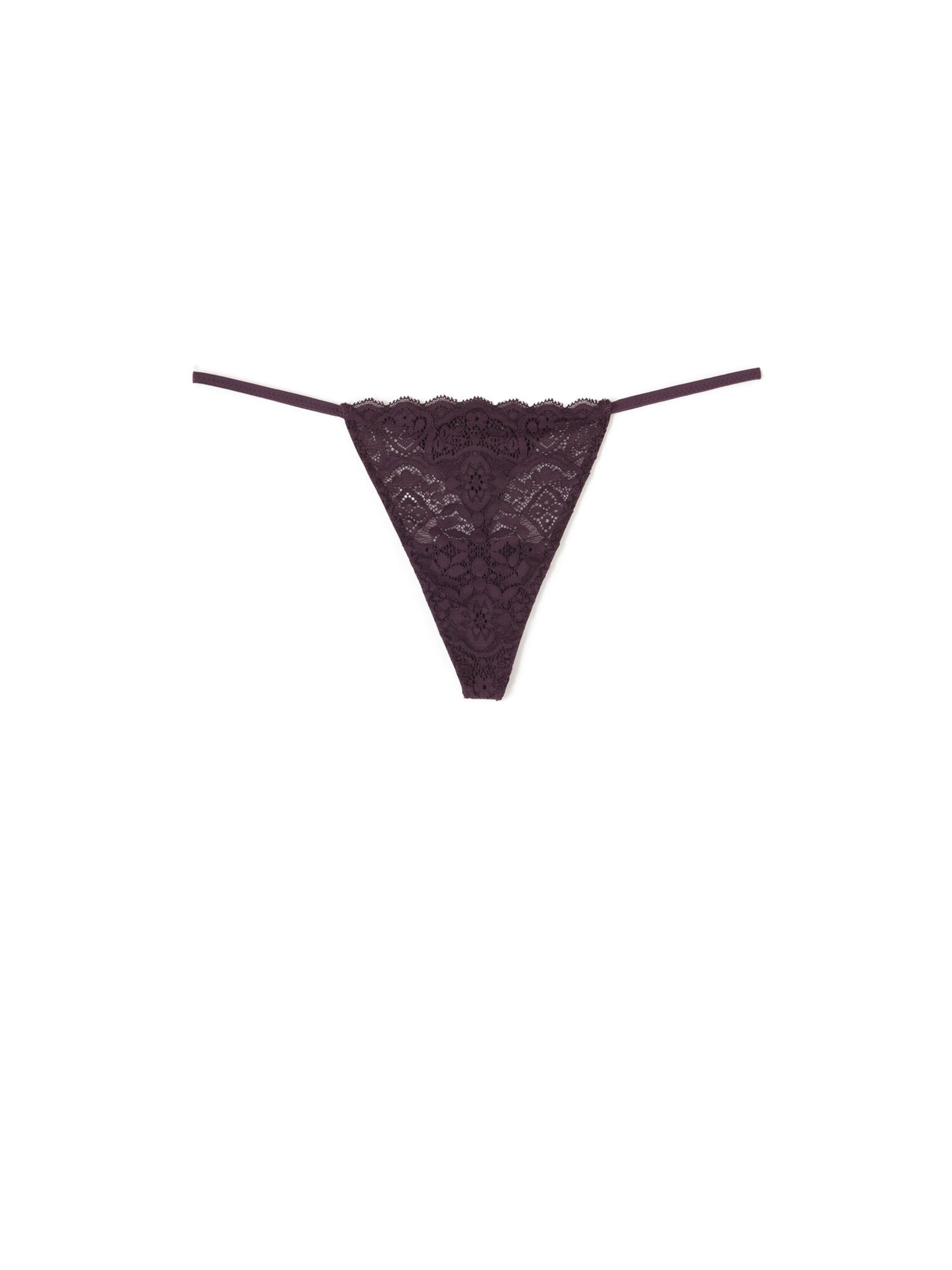 INTIMISSIMI Thong in Purple: front