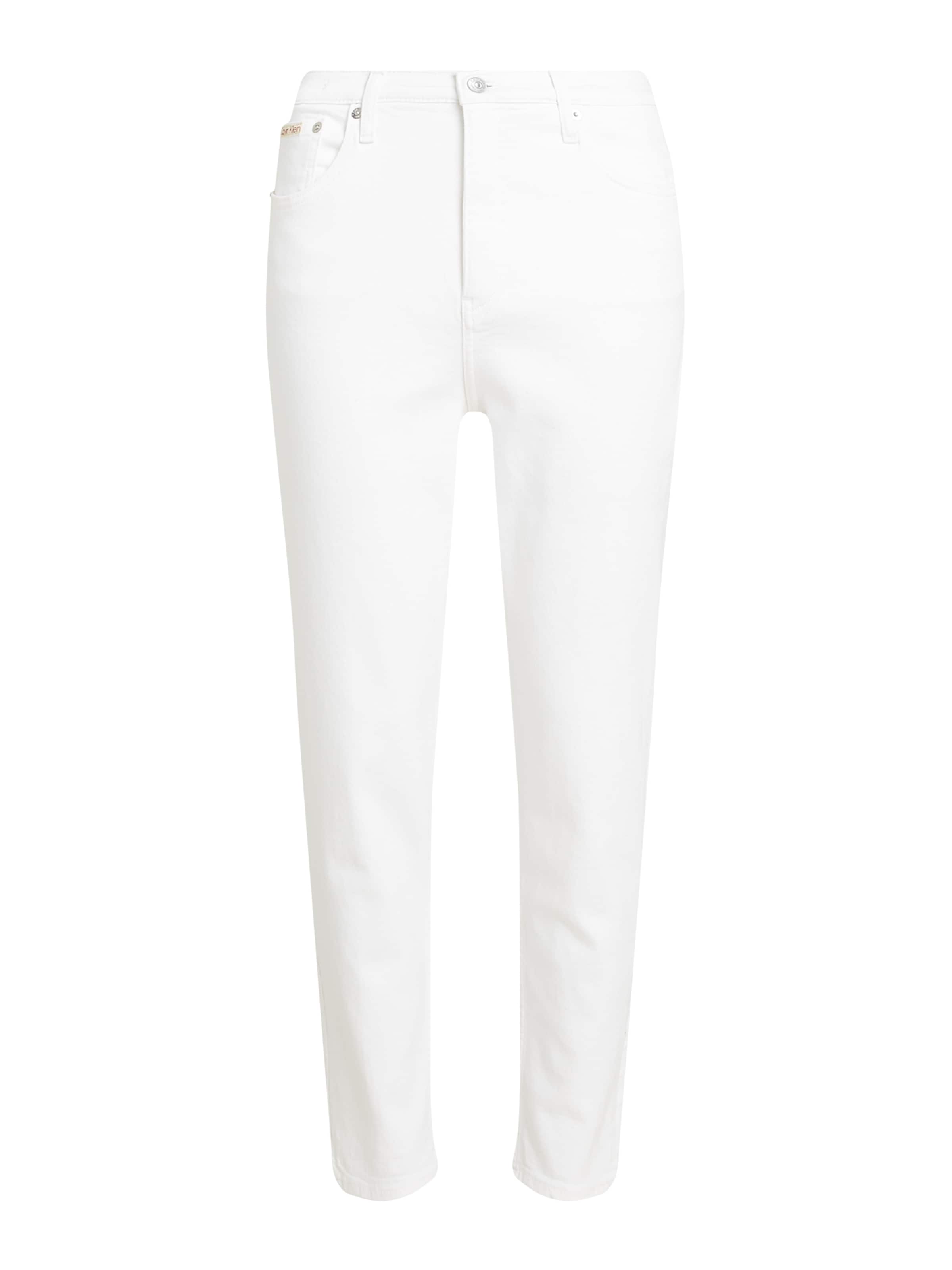 Calvin Klein Jeans Alt kitsenev Teksapüksid, värv valge: eest vaates