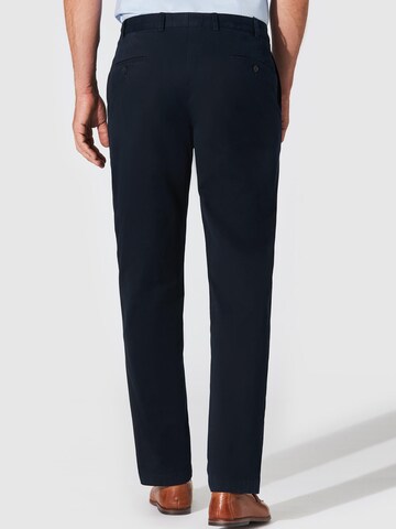 Hiltl Regular Chino Pants 'Parma - Essential Cotton' in Blue