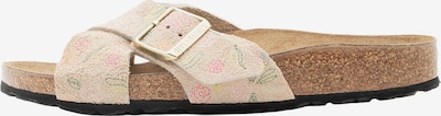 Šlepetės 'Siena' iš BIRKENSTOCK, spalva – smėlio spalva / geltona / žalia / rožinė, Prekių apžvalga