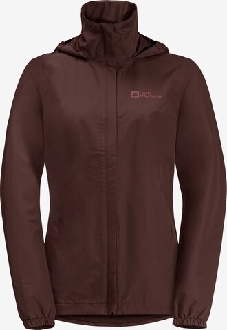 JACK WOLFSKIN Outdoorjas 'STORMY POINT' in Bruin: voorkant