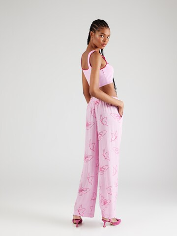 florence by mills exclusive for ABOUT YOU Loosefit Hose 'Sea Breeze' in Pink