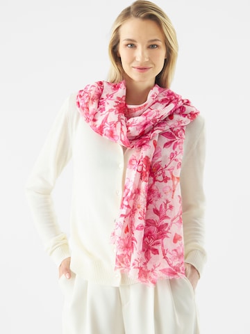 CODELLO Schal aus edler Seide und Modal in Pink: Vorderseite