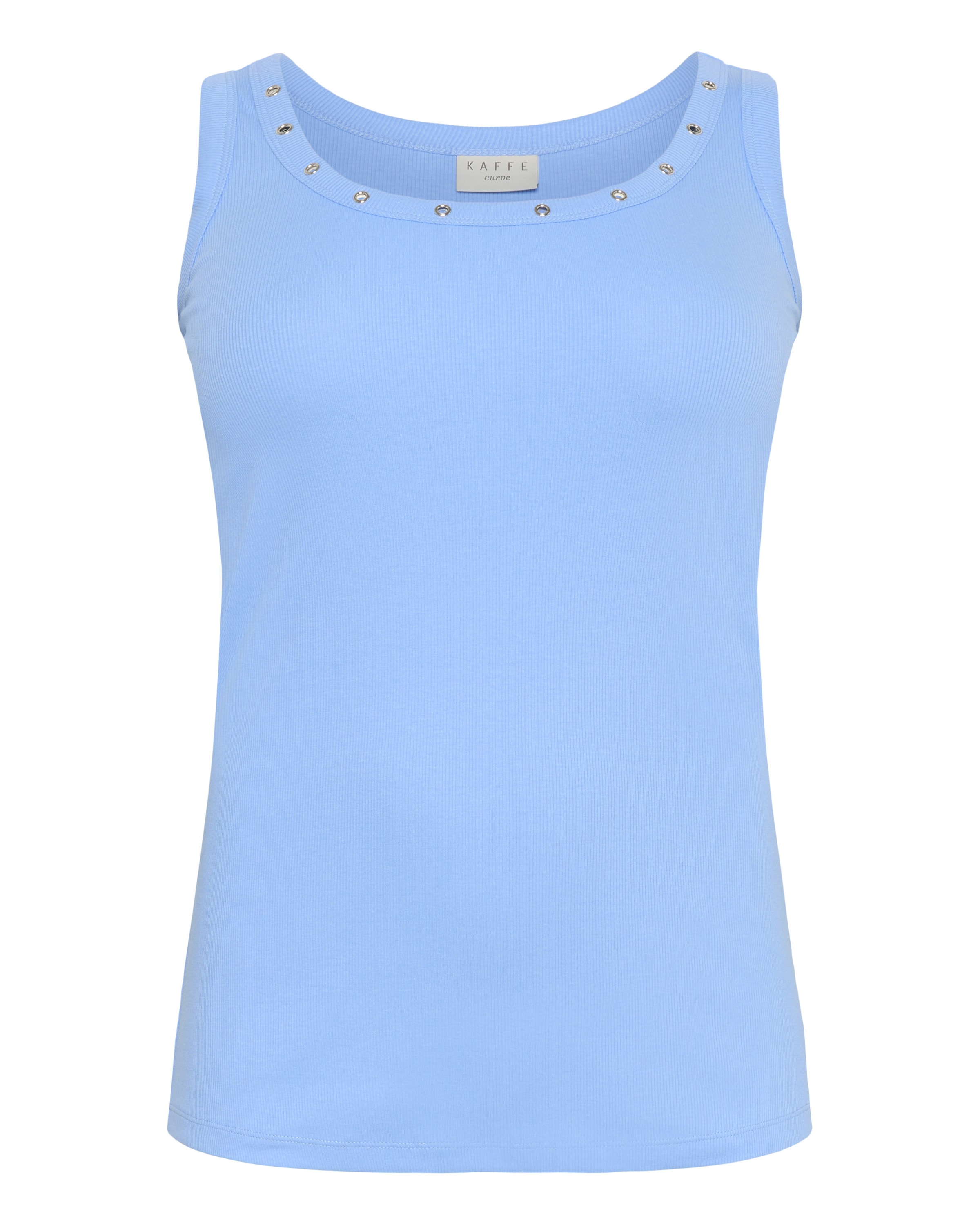 KAFFE CURVE Top 'KCCarina' in Blue: front