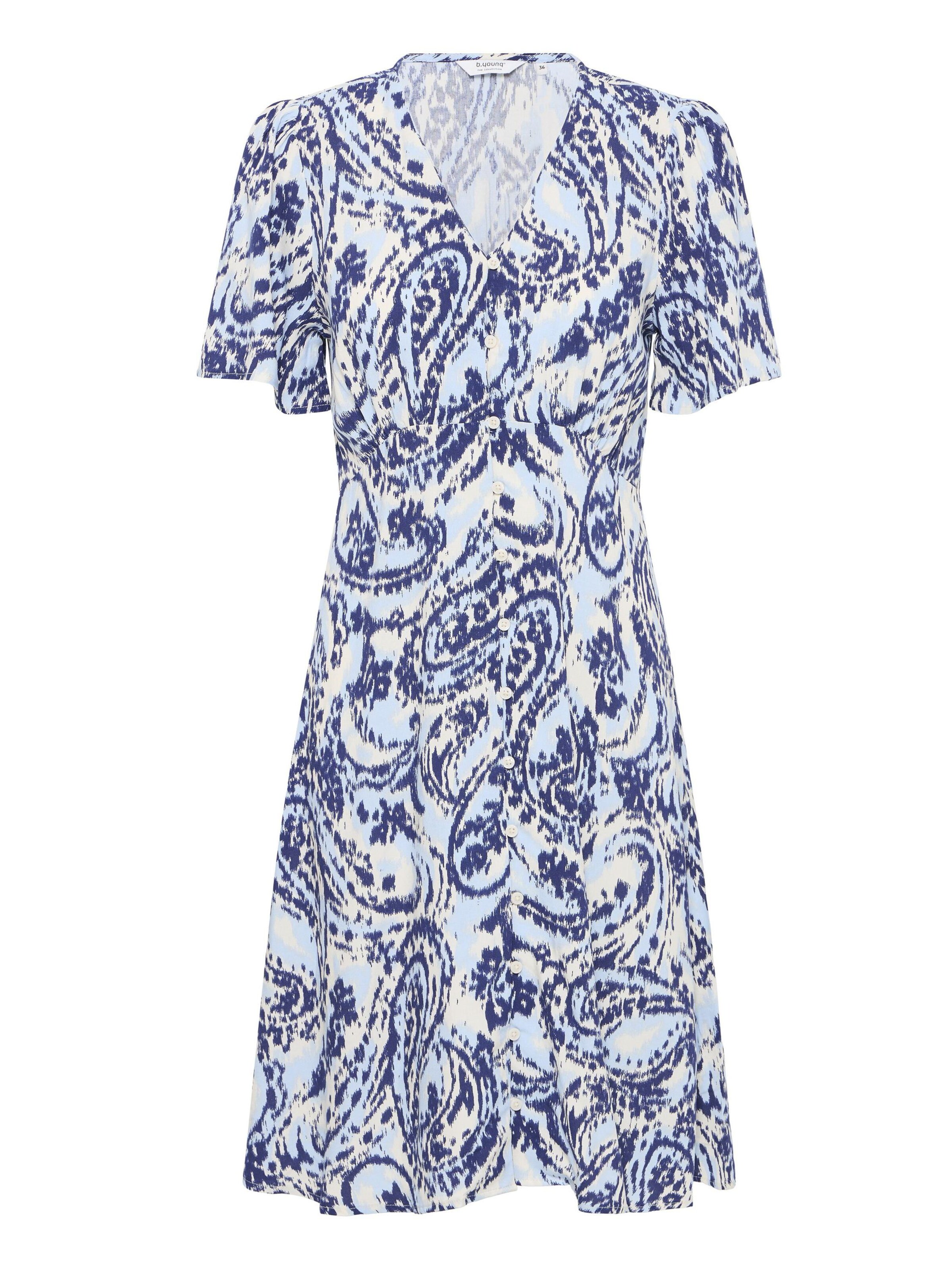 b.young Blusenkleid ' BYMmmjoella ' in Blau: Vorderseite