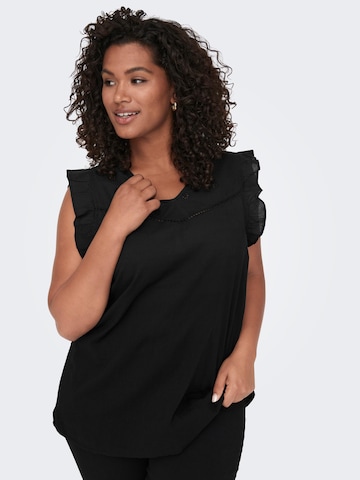 ONLY Carmakoma - Blusa 'Chalinos' en negro