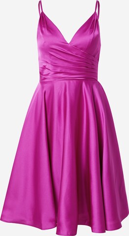 mascara Koktejlové šaty – pink: přední strana