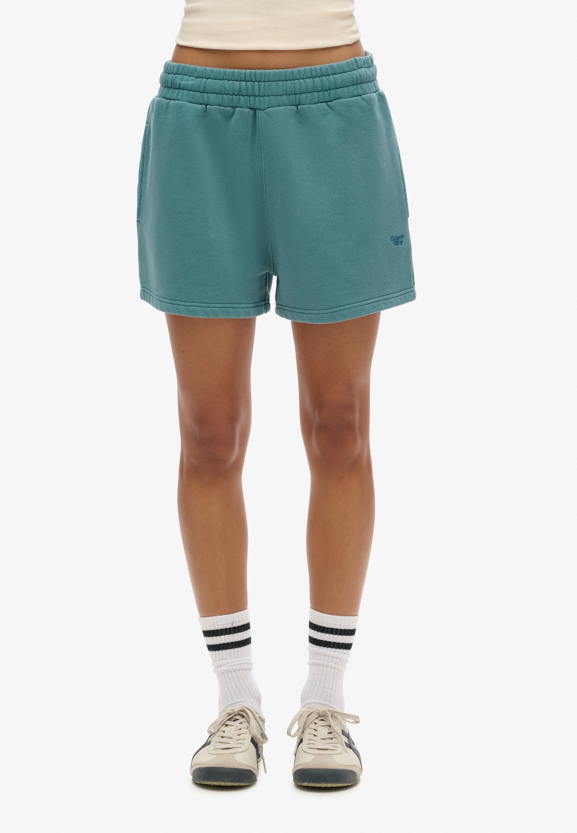 Superdry Regular Broek in Blauw: voorkant