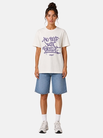 loyal T-Shirt mit Print in Regular Fit in Weiß: Vorderseite