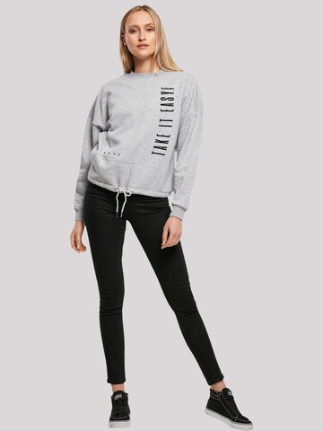 F4NT4STIC Sweatshirt 'Take It Easy' in Grey